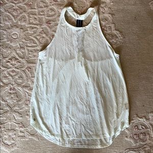 Athleta Mint-Green Racerback Mesh Tank Top